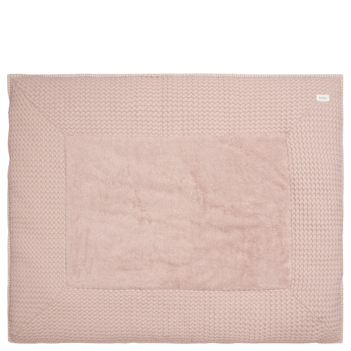 Koeka boxkleed wafel amsterdam Grey pink/sand