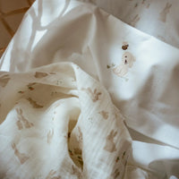 L.dutch Swaddle Baby Bunny White