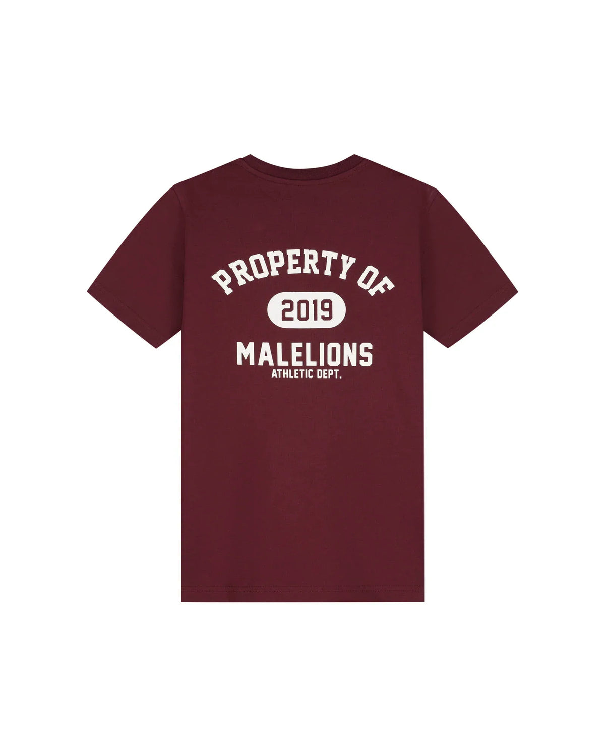 Malelions Property T-Shirt Burgundy