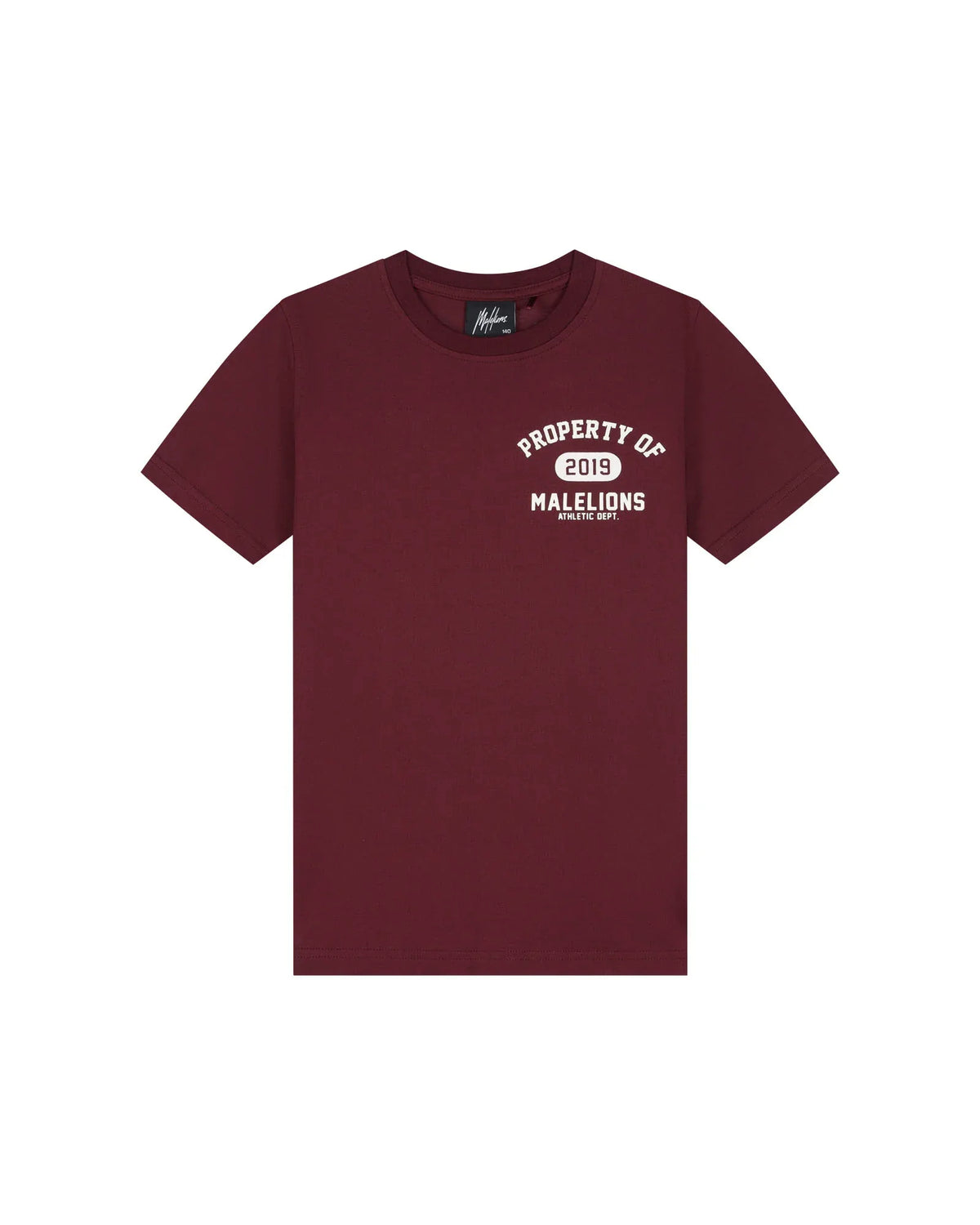 Malelions Property T-Shirt Burgundy