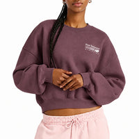 New Balance Trackside Fleece Crew Burgundy