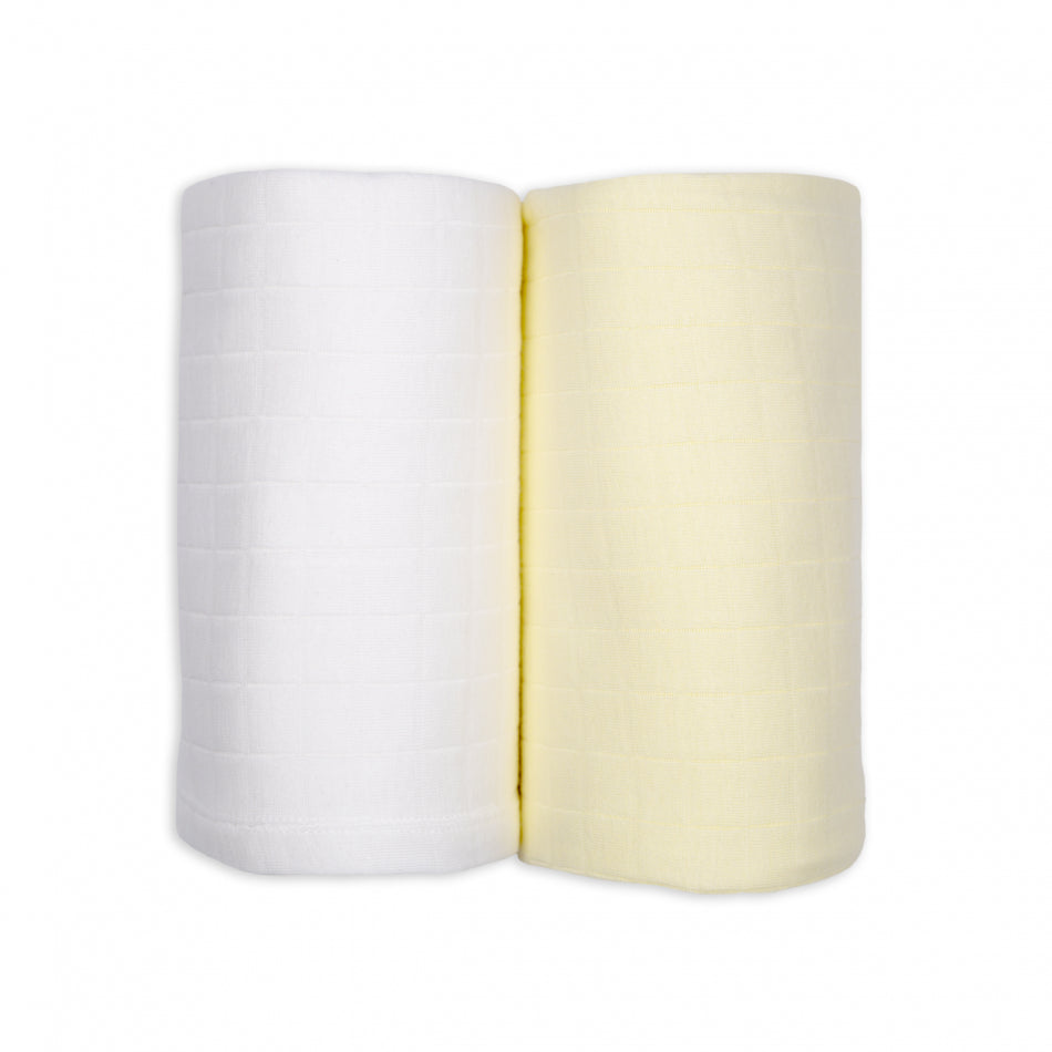 Lodger Swadller 2-pack Solid Cloud dancer/butter