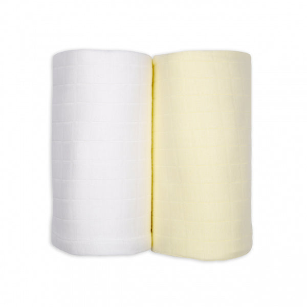 Lodger Swadller 2-pack Solid Cloud dancer/butter
