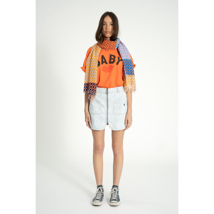 Sisters Department T-shirt baby print Orange