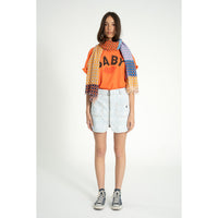 Sisters Department T-shirt baby print Orange
