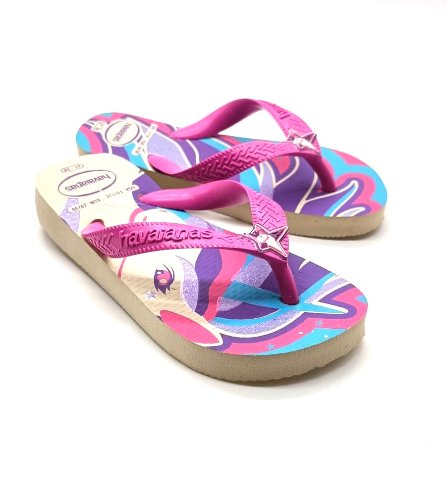 Havaianas HAV. KIDS FANTASY Beige/magenta neon