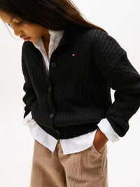 Cable cardigan