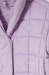 Archive grid puffer jacket