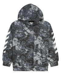 Lab Off-White Camo Printed Diag Bar Hoodie Black