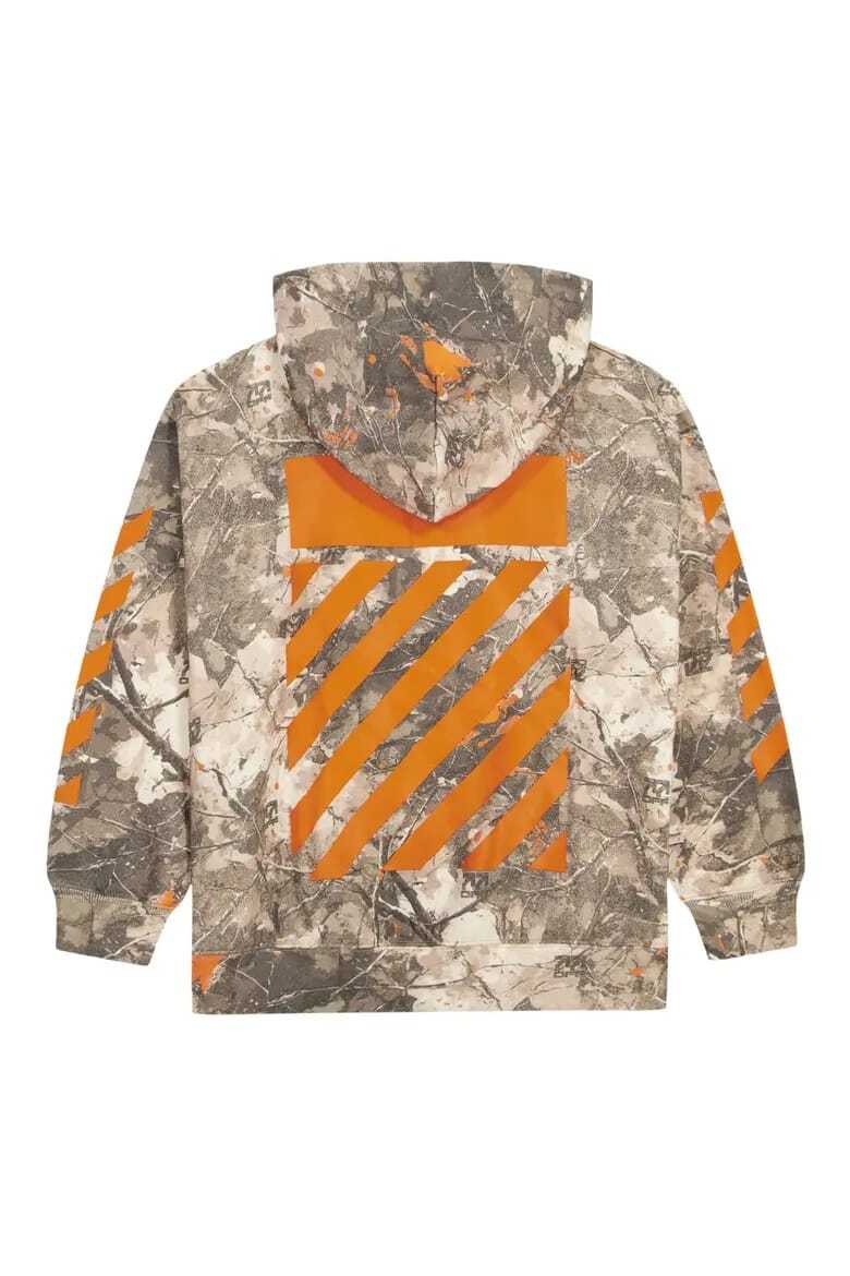 Lab Off-White Camo Printed Diag Hoodie Cornstalk