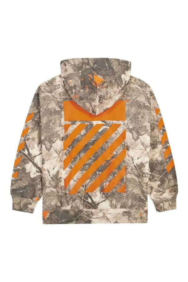 Lab Off-White Camo Printed Diag Hoodie Cornstalk