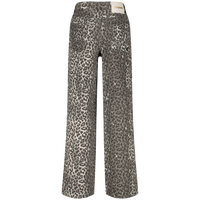 Cassie Leopard Extra wide leg Jeans
