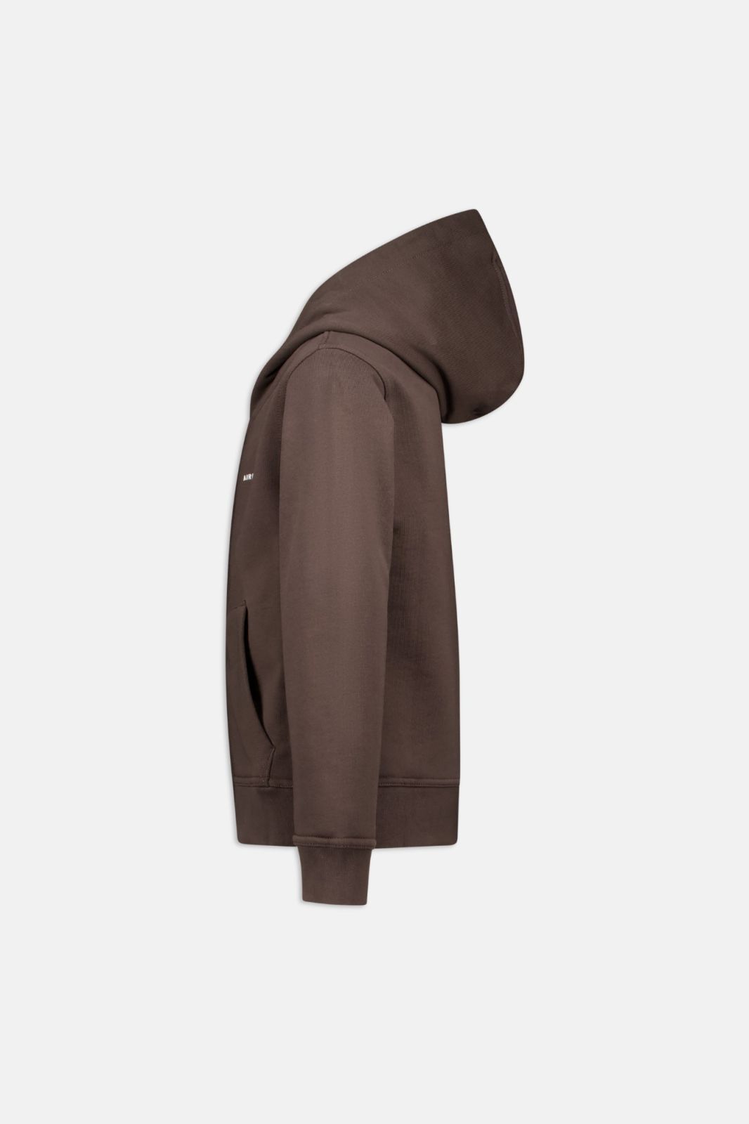 Airforce Basic hooded zip vest Dark coffee\white