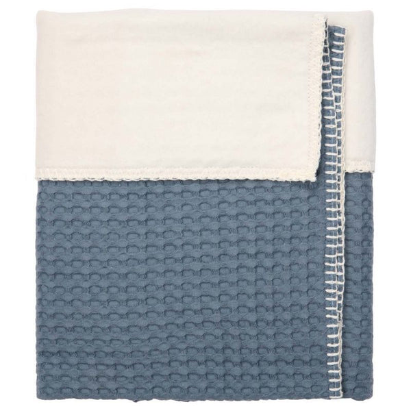 Ledikantdeken cotton fleece wafel Amsterdam