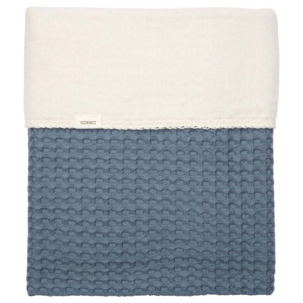 Ledikantdeken cotton fleece wafel Amsterdam