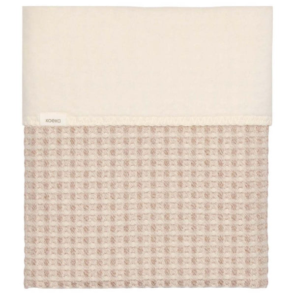 Ledikantdeken cotton fleece wafel Amsterdam