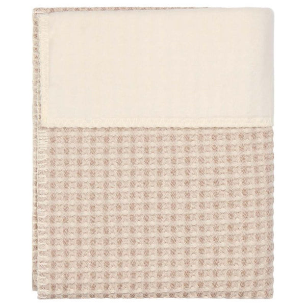 Ledikantdeken cotton fleece wafel Amsterdam
