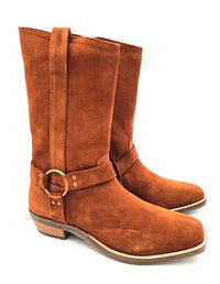 52179 bootee with ring and three straps side