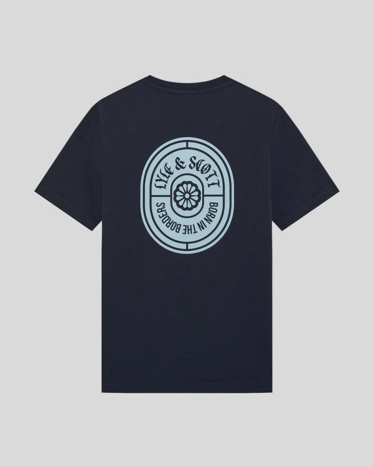 Lyle&scott Borders Graphic T-shirt Z271 dark navy