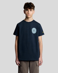 Lyle&scott Borders Graphic T-shirt Z271 dark navy