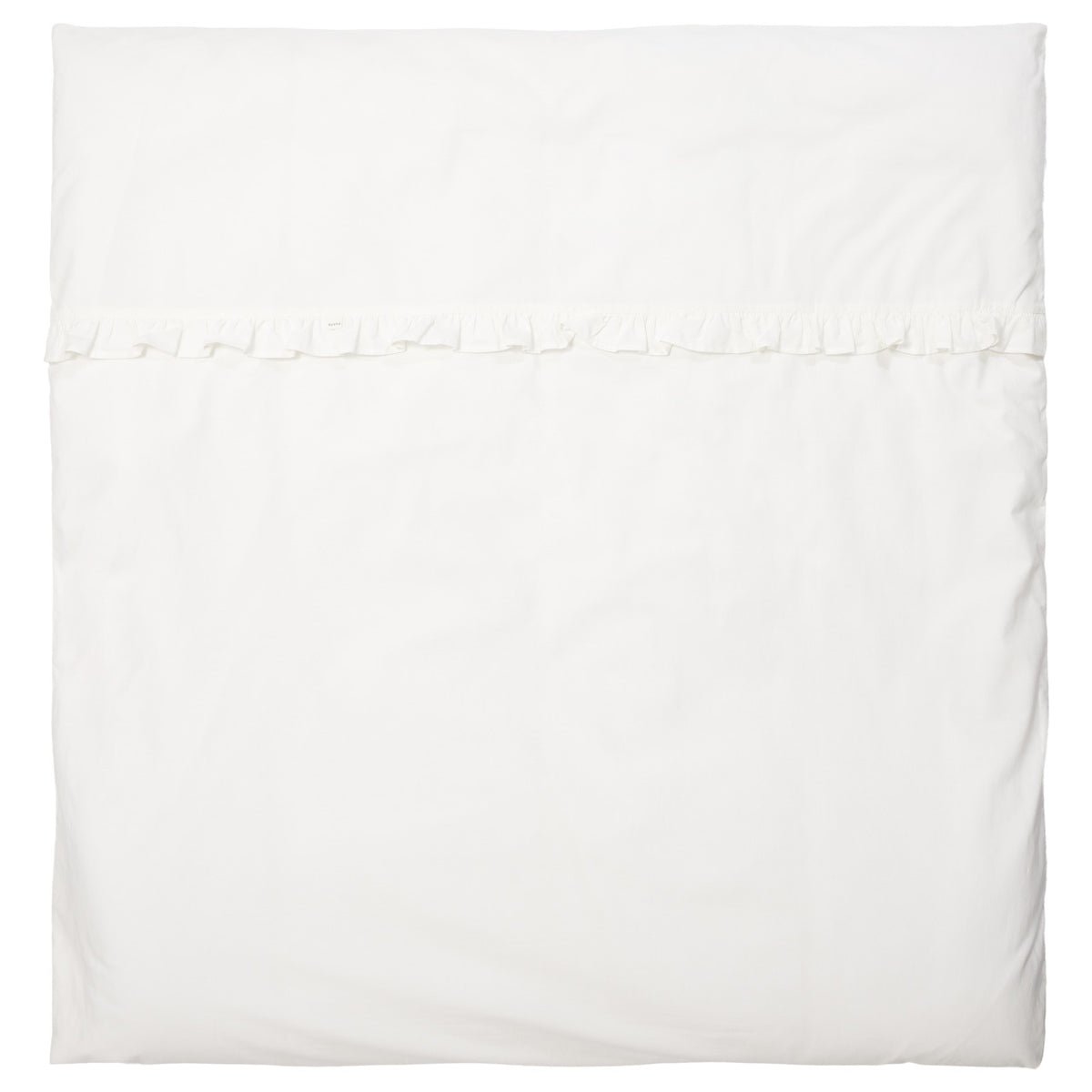 Koeka dekbedovertrek ruffle Warm white