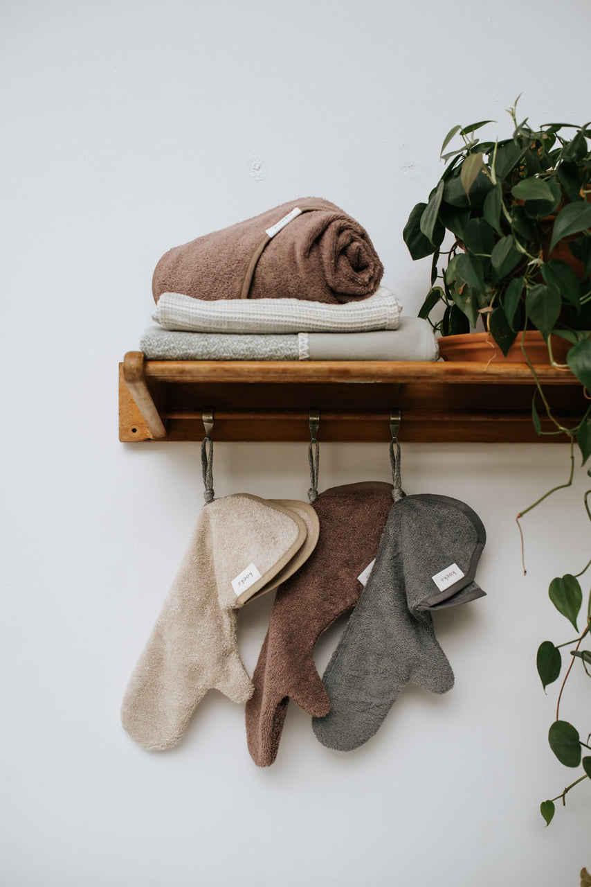 Koeka washandje dijon organic Steel grey