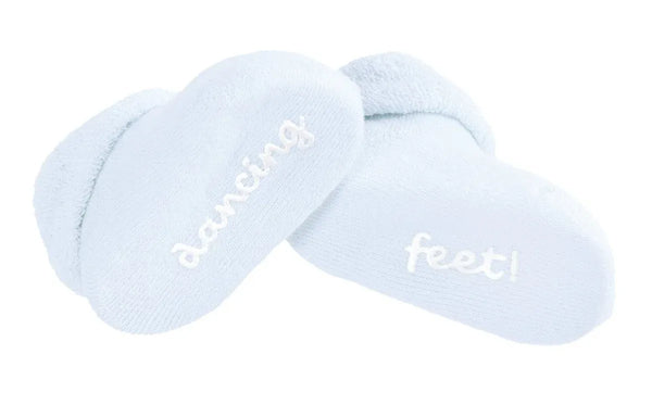 socks 'dancing feet' blue
