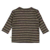 Longsleeve rib met streep - Rawrsome