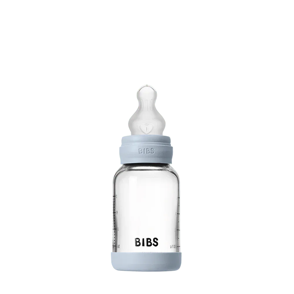 glass baby bottle silicone slow flow