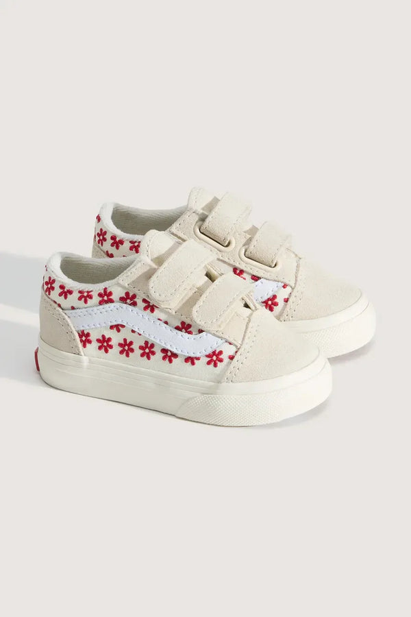 Vans Old Skool V Chantilly Floral Racing red