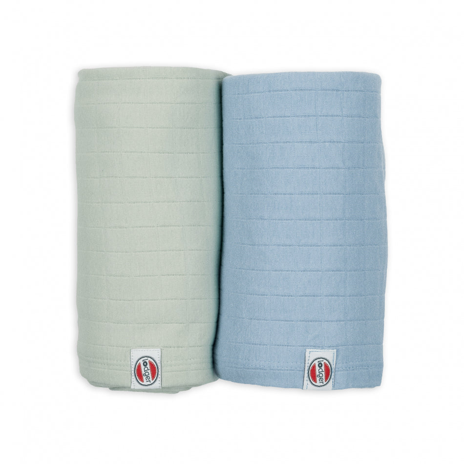 Lodger Swadller 2-pack Solid Peppermint/blue fogg