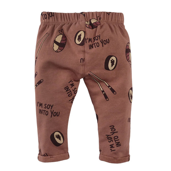 Z8 Fons jogging broekje Amber brown/aop