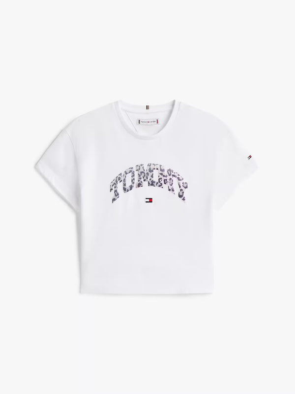 Varsity sateen graphic t-shirt
