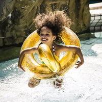 Swimessent Kinder zwemband gouden zwaan glitter Goud