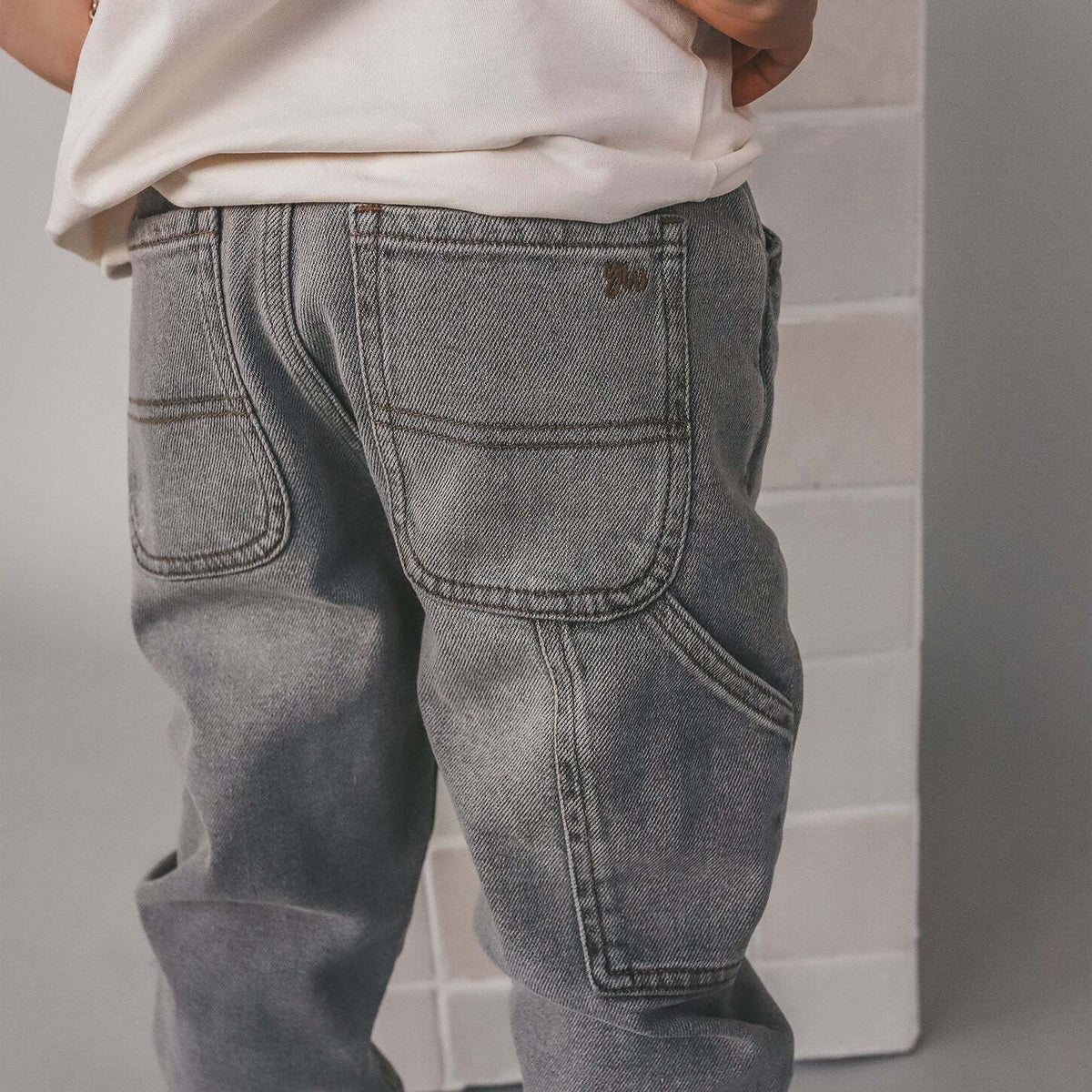 Grey Denim | Worker Jeans
