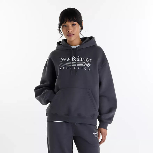 New Balance Trackside Fleece Hoodie Grey