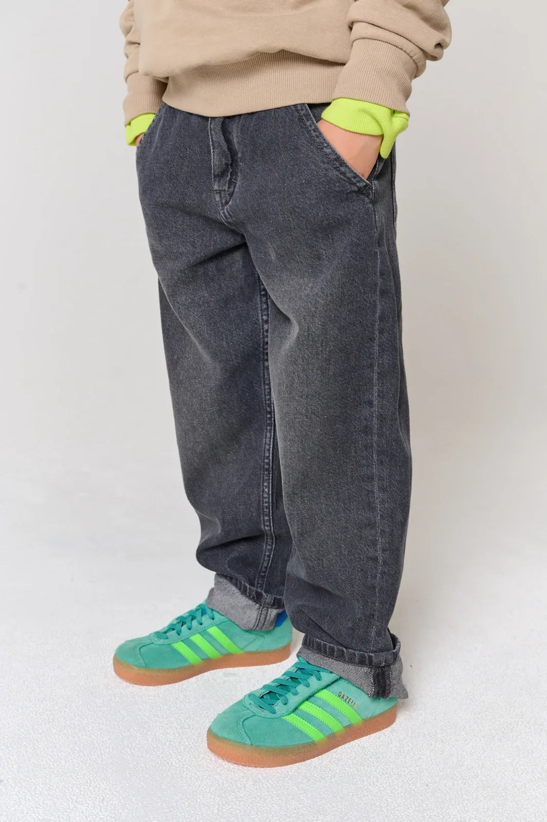 Jurre grey barrel jeans