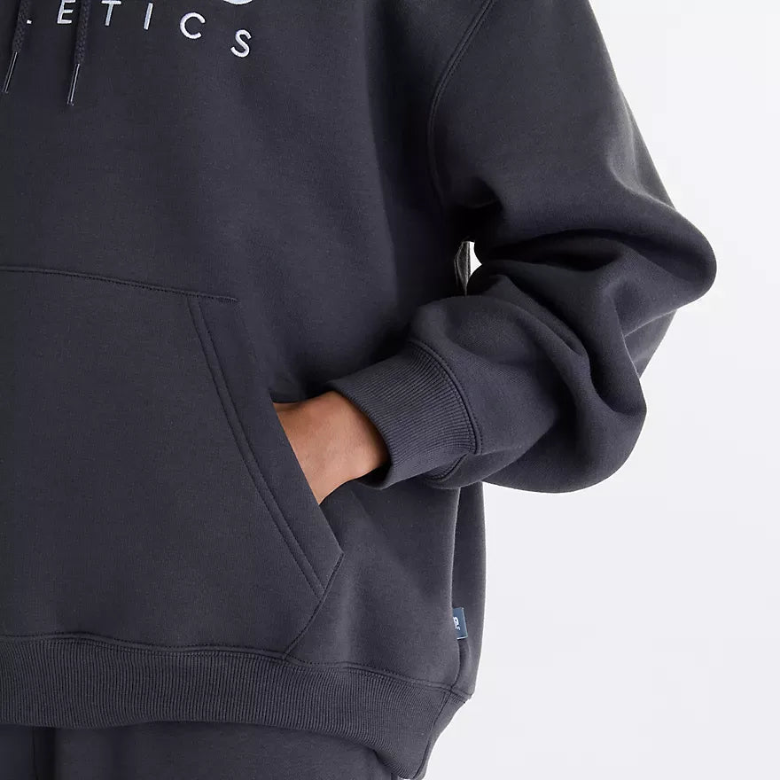 New Balance Trackside Fleece Hoodie Grey