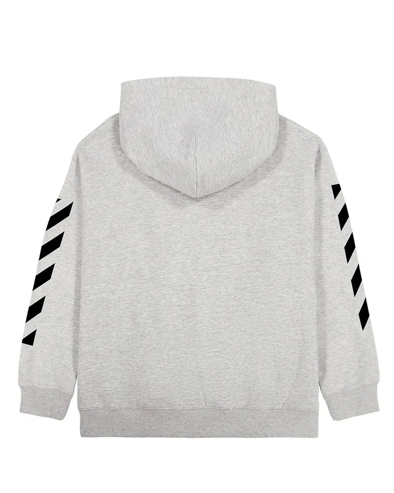 Lab Off-White Diag Hoodie Heather grey