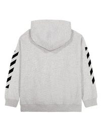 Lab Off-White Diag Hoodie Heather grey