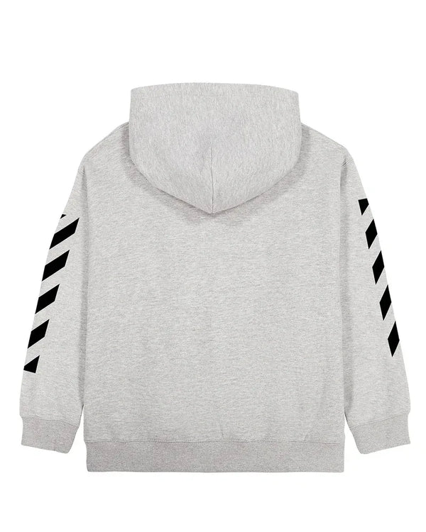 Lab Off-White Diag Hoodie Heather grey