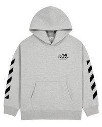 Lab Off-White Diag Hoodie Heather grey