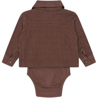 The New Siblings TNSBYoello Longsleeve Structured Body Shirt Chestnut