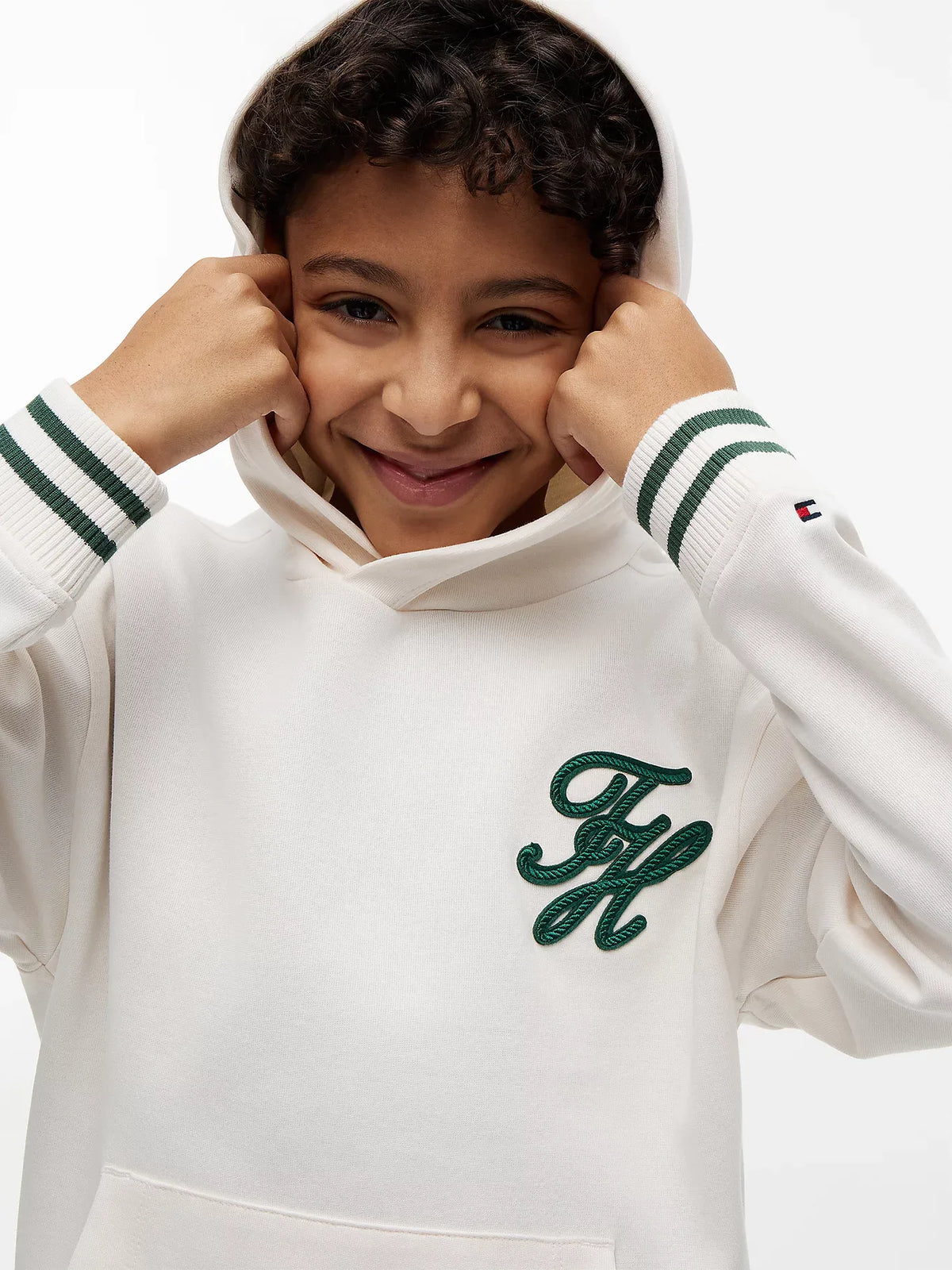 Th script graphic hoodie
