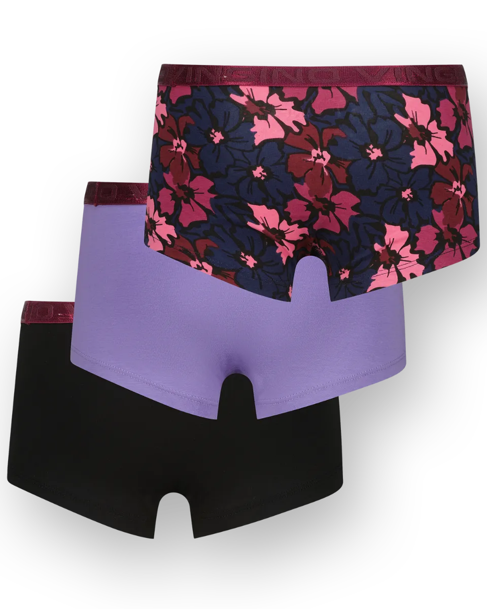 G245 flower 3-pack hipster