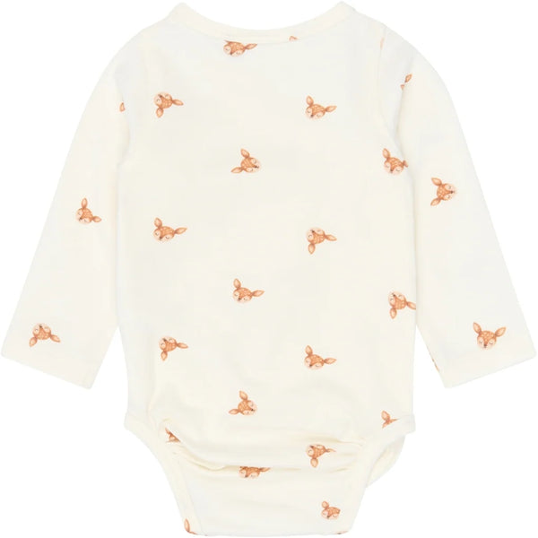 The New Siblings TNSBYeer Longsleeve Wrap Body Gardenia aop