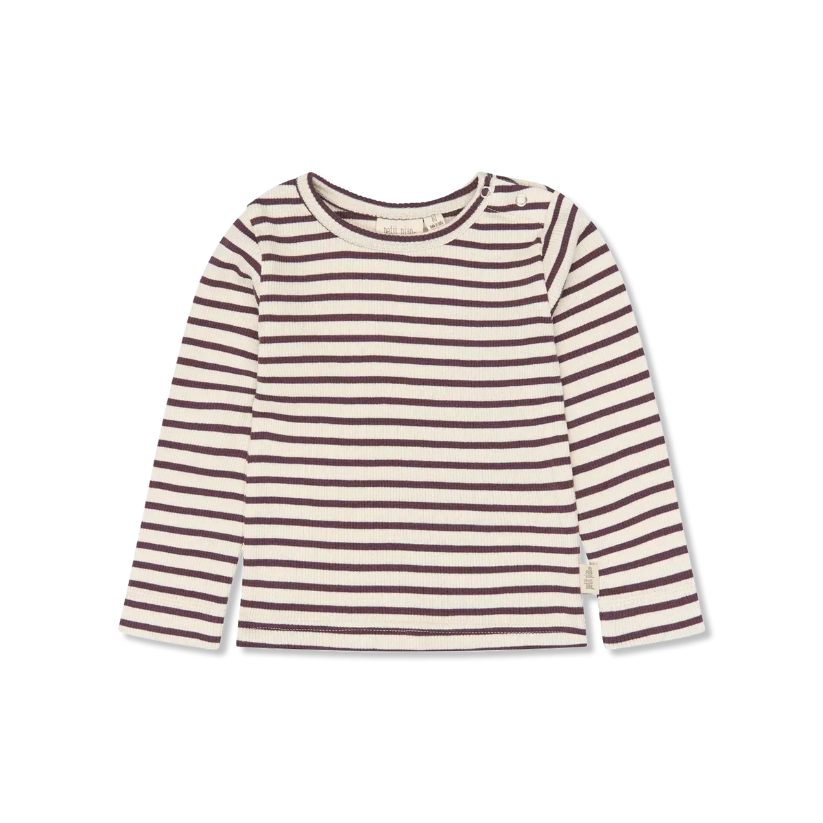Petit Piao PPSky Longsleeve Huckleberry striped