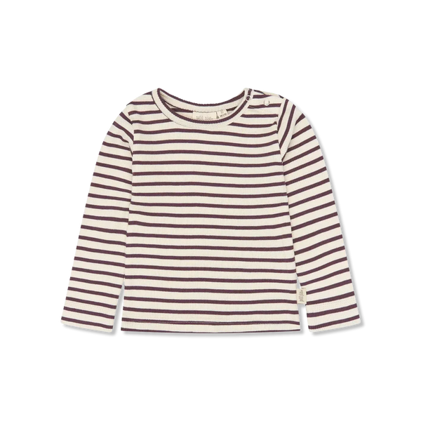 Petit Piao PPSky Longsleeve Huckleberry striped