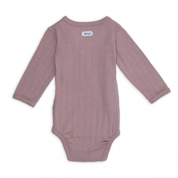 Lodger Romper LS Solid Rose