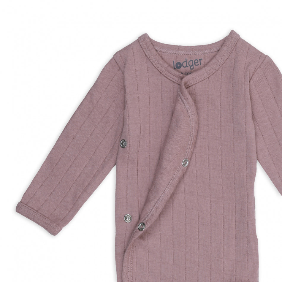 Lodger Romper LS Solid Rose